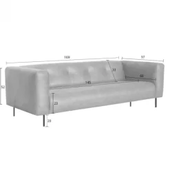 Outlet HomingXL 2 zitsbank - Almada - leer Bull bruin 15