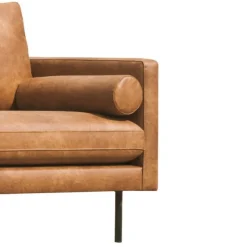 Outlet HomingXL 3 zitsbank - Daisy - met doorgestikte armleuning - leer Colorado cognac 03