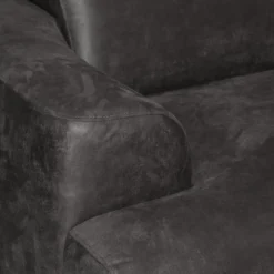 Online HomingXL 3 zitsbank - Lagos - leer Bull antraciet 67