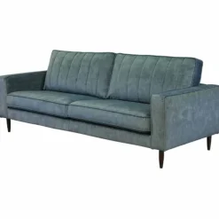 Hot Bo Lundgren 3 zitsbank - Linje - velours Adore blauw 158