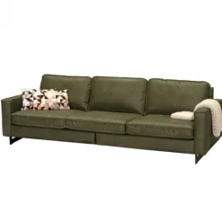 New HomingXL 4 zitsbank - Riverdance - leer Dalton groen 14