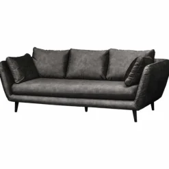 Bo Lundgren 3 zitsbank - Runda - velours Adore antraciet 67