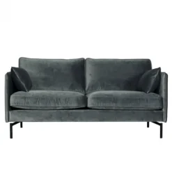 HomingXL 2,5 zitsbank - Zinnia - velours Juke grijs 65