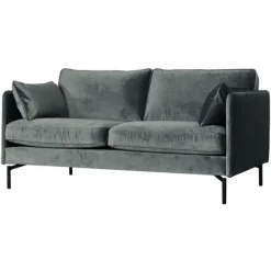 HomingXL 2,5 zitsbank - Zinnia - velours Juke grijs 65