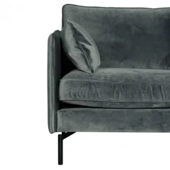 HomingXL 2,5 zitsbank - Zinnia - velours Juke grijs 65