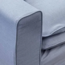 Outlet Bo Lundgren 3,5 zitsbank Lösa - stof Siena Baby blauw 611