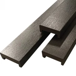 Discount Elephant Afdeklat hardhout zwart 2,4 x 6,0 cm (180 cm) - sponning 4,6 cm