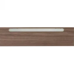 Bo Lundgren Afwerklijst onderkant - Ledstrip warm wit - Gavle Warm Noten - 140 x 5,5 cm