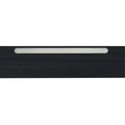 Hot Bo Lundgren Afwerklijst onderkant - Ledstrip helder wit - Vasteras Zwart Houtnerf - 140 x 5,5 cm