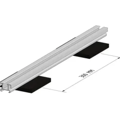 Online Aslon systems Balk aluminium Basic 3,5 x 2,3 cm (4 mtr)