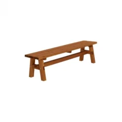 New Plus Danmark Bank vuren - Country gegrond teak 37 x 177 x 46 cm