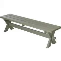 Online Plus Danmark Bank vuren geimpregneerd - Nostalgi grijsbruin 38 x 177 x 44 cm