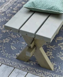 Online Plus Danmark Bank vuren geimpregneerd - Nostalgi grijsbruin 38 x 177 x 44 cm