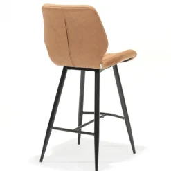 Bo Lundgren Barkruk Brenn - lederlook Soft cognac