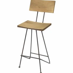 Clearance I-Catchers Barkruk hout&metaal - Zithoogte 65 cm