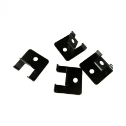 Sale C-Wood Begin- en eindclip RVS zwart incl schroeven+boor+bitje (25 stuks)