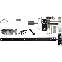 Online TrendHout Beslagset zwart - opgeklampte deur enkel XL