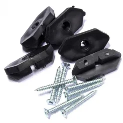 Discount GarPro Bevestigingsclips kunststof zwart tbv massieve planken incl schroeven (100 stuks)