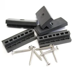 Online C-Wood Bevestigingsclips kunststof antraciet incl RVS schroeven (100 stuks)