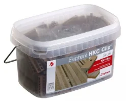 Sale Elephant Bevestigingsclips kunststof bruin incl RVS Schroeven (100 stuks)