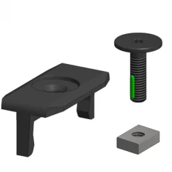 Hot Aslon systems Bevestigingsclips RVS bout&moer tbv aluminium onderbalk (100 stuks)