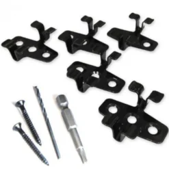 Outlet DuoWood Bevestigingsclips RVS zwart PRO incl schroeven (500 stuks)