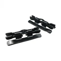 Discount Elephant Bevestigingsclips RVS zwart gecoat incl schroeven+boor+bitje (100 stuks)