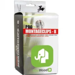 DuoWood Bevestigingsclips RVS zwart PRO incl schroeven (100 stuks)