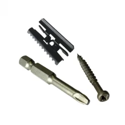 Best Eva-Last Bevestigingsclips Staal zwart Hulk (125 stuks) incl hout schroeven+bitje