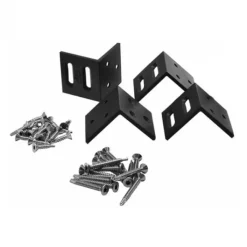 Elephant Bevestigingshoekjes 4 stuks antraciet aluminium met schroeven