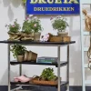 Outlet Plus Danmark Bijzettafel vuren geimpregneerd - Urban met twee planken zwart 50 x 100 x 90 cm