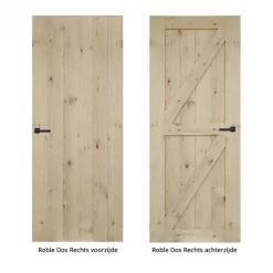 Outlet Austria Binnendeur - Cabana Roble - Dos rechts - onbehandeld eiken toplaag