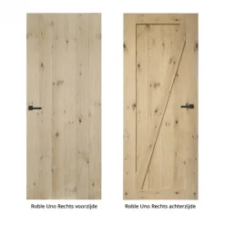 Online Austria Binnendeur - Cabana Roble - Uno rechts - onbehandeld eiken toplaag