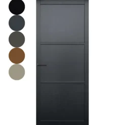 Hot Austria Binnendeur - Nero Legno - Livorno - Hoogwaardig voorgelakt zwart