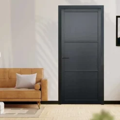 Hot Austria Binnendeur - Nero Legno - Livorno - Hoogwaardig voorgelakt zwart