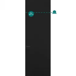 Discount Austria Binnendeur - Porta Alta - Piatto Negro kamerhoog - Stomp - Hoogwaardig voorgelakt zwart