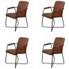 Clearance Bo Lundgren Eetkamerstoel - Henry - leer Vintage cognac (4 stuks)