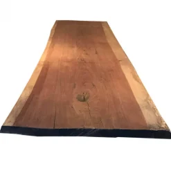 Sale HomingXL Boomstam tafelblad - Massief Cambara onbehandeld - Dikte 5 cm - Diverse maten