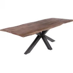 HomingXL Boomstamtafel massief Acacia Oud Hout - 240 x 100 cm - Bladdikte 5 cm - Diverse poten