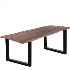 Outlet HomingXL Boomstamtafel massief Acacia Oud Hout - 200 x 100 cm - Bladdikte 5 cm - Diverse poten