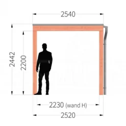 TrendHout Buitenverblijf Palermo - 2,5 meter diep