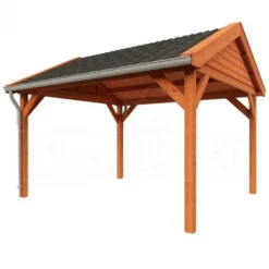 Hot TrendHout Buitenverblijf zadeldak Betula - 4 meter diep