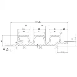 Online C-Wood Composiet gevelbekleding rhombus cedar - 33 x 169 mm