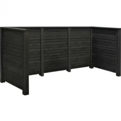 New Containerscherm vuren - Plank zwart geimpregneerd 97 x 294 x 108 cm