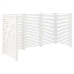 Plus Danmark Containerscherm vuren - Tokyo wit - 100 x 281 x 148 cm