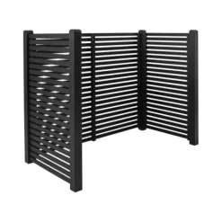 Sale Plus Danmark Containerscherm vuren - Tokyo zwart - 100 x 197 x 148 cm