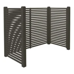 Clearance Plus Danmark Containerscherm vuren - Tokyo ombergrijs - 100 x 197 x 148 cm