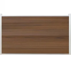 Best C-Wood Schutting composiet co-extrusie Garda teak met blank aluminium kader (180 x 90 cm)