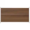 Sale C-Wood Schutting composiet co-extrusie Garda teak met wit aluminium kader (180 x 90 cm)