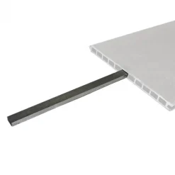 Outlet C-Wood Schutting composiet co-extrusie Como teak met blank aluminium kader (180 x 180 cm)